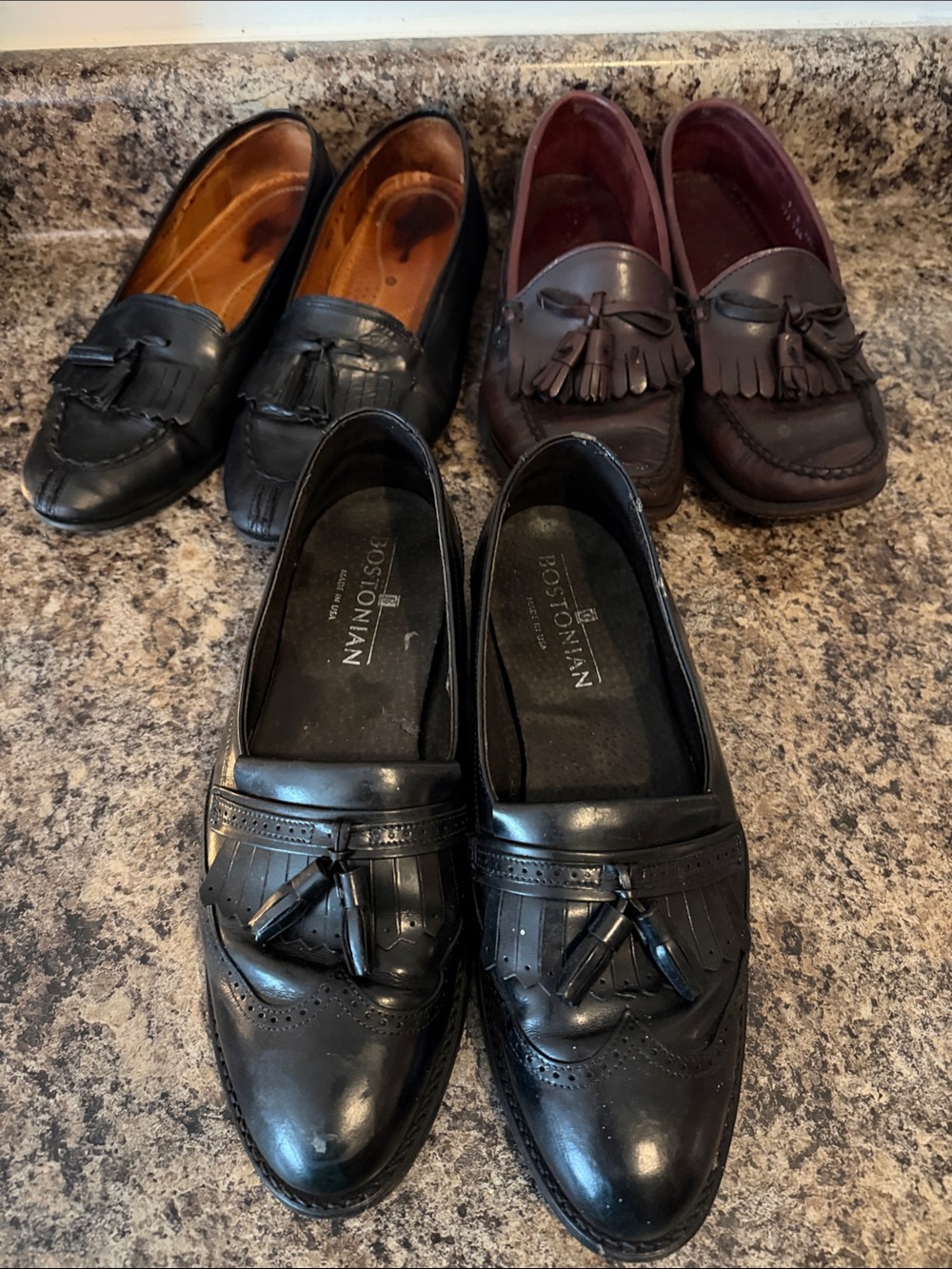 Tassel Loafers Trio — Classic Black and Brown Leather